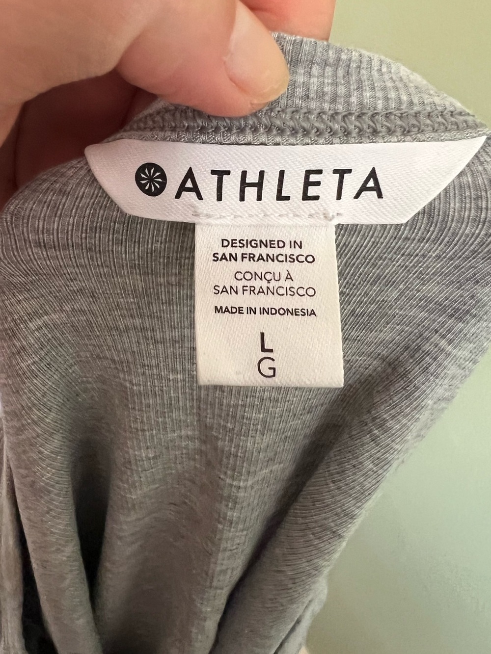 Athleta Signature Rib Square Neck Top, Large - Picture 4 of 4